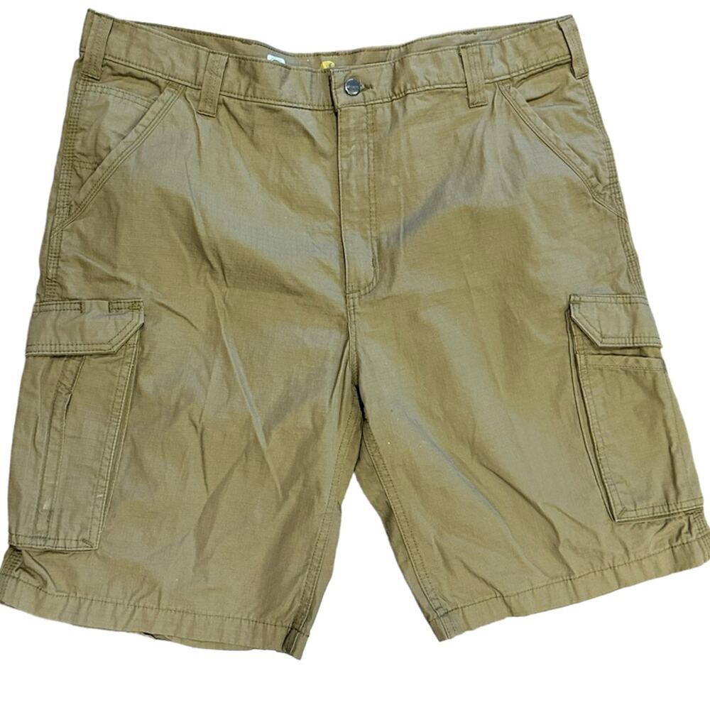 Carhartt Mens Size 40 Golden Brown Ripstop Cargo Style Shorts